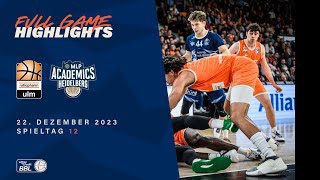 ratiopharm ulm vs MLP Academics Heidelberg  Full Game Highlights  Spieltag 12 Saison 2324 [upl. by Blaseio]