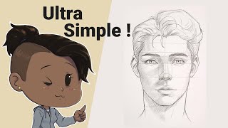 APPRENDRE À DESSINER UN VISAGE SIMPLE DEBUTANT [upl. by Jesher]