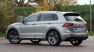 Volkswagen NEW Tiguan Rline TDi 2018 Tungsten Silver 19 inch Sebring walk around amp detail inside [upl. by Carpet]