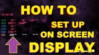 HOWTO setup and read RivaTuner On Screen Display OSD [upl. by Neirual]