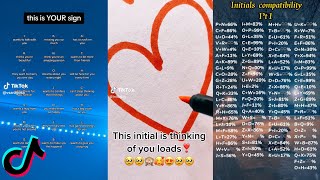 Initials Tiktok Compilation 9 [upl. by Gudrin829]