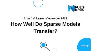 How Well Do Sparse Models Transfer [upl. by Kcirdahs]