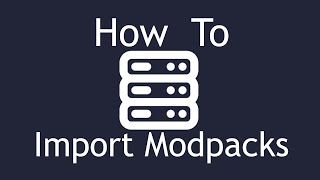 How to Import Modpacks into Crafty [upl. by Jueta]