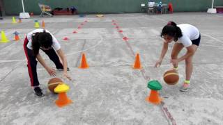 Educación Física Circuito Basquetbol 04 [upl. by Eignat]