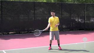 How to hit a Rafael Nadal Tennis Forehand  Buggy Whip  in HD  Instructional [upl. by Enileda]