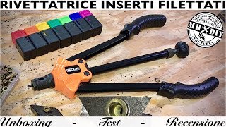 Rivettatrice per inserti filettati Tacklife Pinza rivetti filetatti Boccole filettate Come si usa [upl. by Clea679]