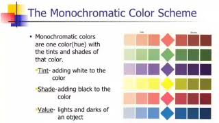 What is Monochromatic color schemelassion no 6 [upl. by Ayomat]