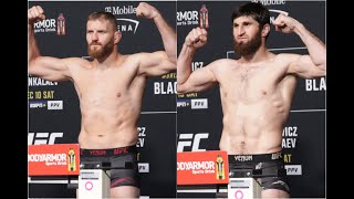 UFC 282 Jan Blachowicz Magomed Ankalaev Make Weight For Vacant Title Fight [upl. by Annohs]