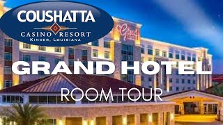 COUSHATTA CASINO RESORT  GRAND HOTEL  ROOM TOUR [upl. by Namref]