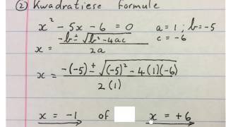 Graad 11 Kwadraties vergelyking opgelos op 3 verskillende maniere wiskvaw wiskdo 21 [upl. by Eerat]
