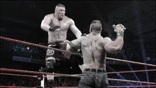 John Cena vs Brock Lesnar Extreme Rules Match highlights [upl. by Dorella]