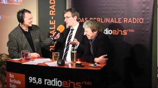 Gäste im radioeins Berlinale Nighttalk Andreas Dresen und Henryk Wichmann [upl. by Akerdnahs]