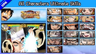 One Piece Grand Battle 3 PS2  All Characters Ultimate Skills [upl. by Rubin]