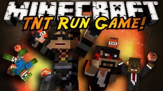 Minecraft MiniGame  TNT RUN [upl. by Calvano]