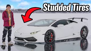 Lamborghini on Frozen Lake [upl. by Cibis]