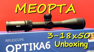 MEOPTA Optika6 318x50 MRAD 1 Reticle  The Game Changer  Unboxing [upl. by Ennire]