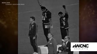 Breaking Barriers The 1968 moment 2 Olympians raised their blackgloved fists on stage [upl. by Nudd]