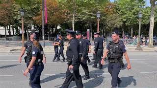 LA Sheriffs Deputies Take to Paris Streets for Olympics Collaboration [upl. by Harli138]