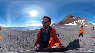 360 Video  My first landing on Antarctica at Brown Bluff [upl. by Taima]