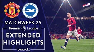 Manchester United v Brighton  PREMIER LEAGUE HIGHLIGHTS  2152022  NBC Sports [upl. by Shepard]