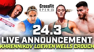 CrossFit Open Workout 243 Live Announcement [upl. by Tnafni939]