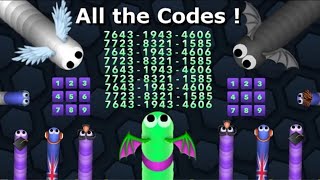 10 Slitherio CODES  ALL WORKING 20192020 [upl. by Winn56]