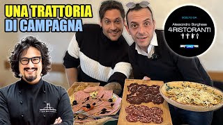 MANGIAMO in una TRATTORIA di CAMPAGNA VINCITORE di 4 RISTORANTI  CICCIO a la CAPANNACCIA [upl. by Orodoet310]