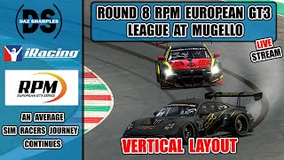 BANNED FROM QUALI AGAIN   ROUND 8 RPM EUROPEAN GT3 LEAGUE AT MUGELLO  iRacing Live [upl. by Malachi430]