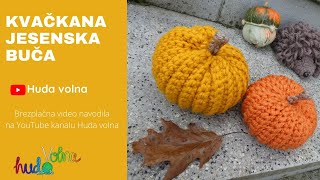 Navodila za kvačkanje Jesenska buča  Huda volna  3 del [upl. by Yelkrab422]