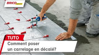 Comment poser un carrelage en décalé  Bricomarché [upl. by Damek811]