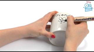 How to personalise mugs with porcelain pens [upl. by Suoivatra291]