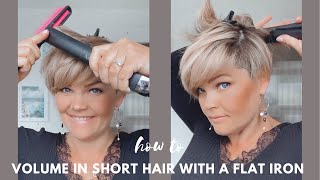 How to volume up short hair with a Flat Iron  SALIRASA 2022 [upl. by Irmine936]