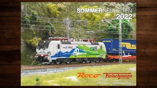 Roco Fleischmann Sommerneuheiten 2022 – Modellbahn Katalog H0 TT N [upl. by Tocci]