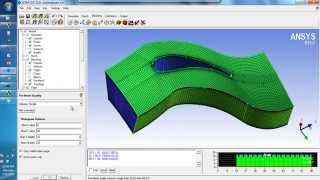 Axial turbine hexa meshing ICEM CFD [upl. by Armmat]