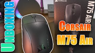 Corsair M75 Air Unboxing  Lightweight Gaming Flicks [upl. by Llenrad854]