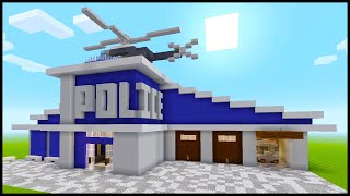 Minecraft How to Build a Police Station  PART 4 Interior 22 [upl. by Garson]