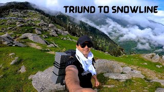 Triund to Snowline Trekking  Mcleodganj Trip  Part 2 [upl. by Rolfston391]