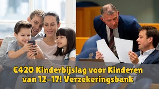 €420 Kinderbijslag voor Kinderen van 1217 Belangrijke Updates en Data 2024 van Verzekeringsbank [upl. by Eeslehc946]