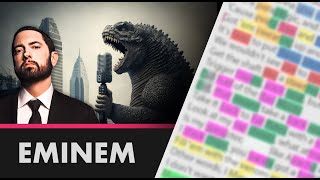 Eminem on Godzilla  3rd Verse  Lyrics Rhymes Highlighted 119 [upl. by Arremat135]