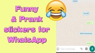 You left sticker and Admin removed you Funny WhatsApp stickers [upl. by Baer208]