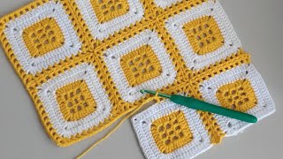 Favorite of 2024 Easy amp Quickly Join Granny Squares Without Breaking Yarn  Crochet Square Joining [upl. by Giesser]