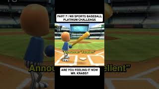 Poofesure is not feeling it Another attempt at the platinum medal for baseball in Wii Sports [upl. by Aanas]