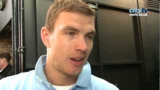 Fulham 12 City Edin Dzeko reaction [upl. by Metcalf235]