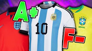 GRADING EVERY 2022 WORLD CUP KIT [upl. by Idnarb71]