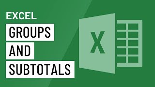 Excel Groups and Subtotals [upl. by Yahsat]