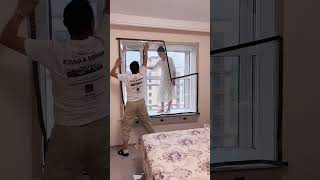 Specialized in treating window air leakageWindproof and coldproof thermal filmyoutubeshorts [upl. by Cully]