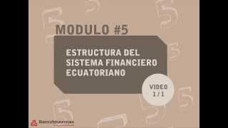 ESTRUCTURA DEL SISTEMA FINANCIERO ECUATORIANO [upl. by Nandor679]