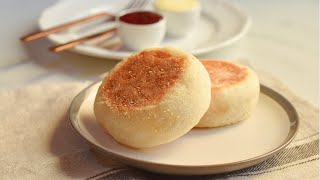 How to make English Muffin  Homemade English Muffins RecipeHow to bake english muffin on stove top [upl. by Madalyn442]