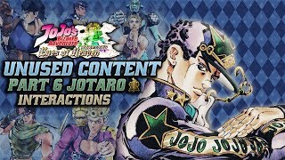 Part 6 Jotaro Interactions and Voices  Unused Content  JoJos Bizarre Adventure Eyes of Heaven [upl. by Akerley375]