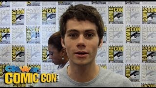 Dylan OBrien Discusses Lydia amp Stiles Mom 2013 ComicCon [upl. by Irep]